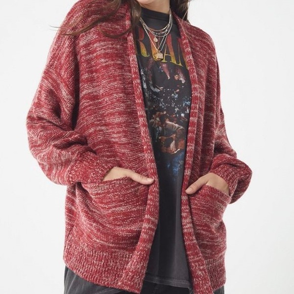 Boyfriend knit pocket cardigan